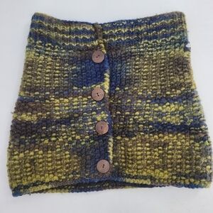 Everest design wool chunky knit thick warm Cozy mini skirt pull on small medium